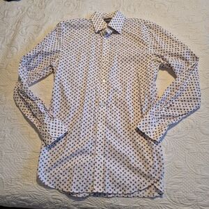 Bonobos 16/35 Stretch Tailored Slim Fit shirt with small pink rose floral print